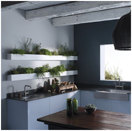 Shelving in kitchens