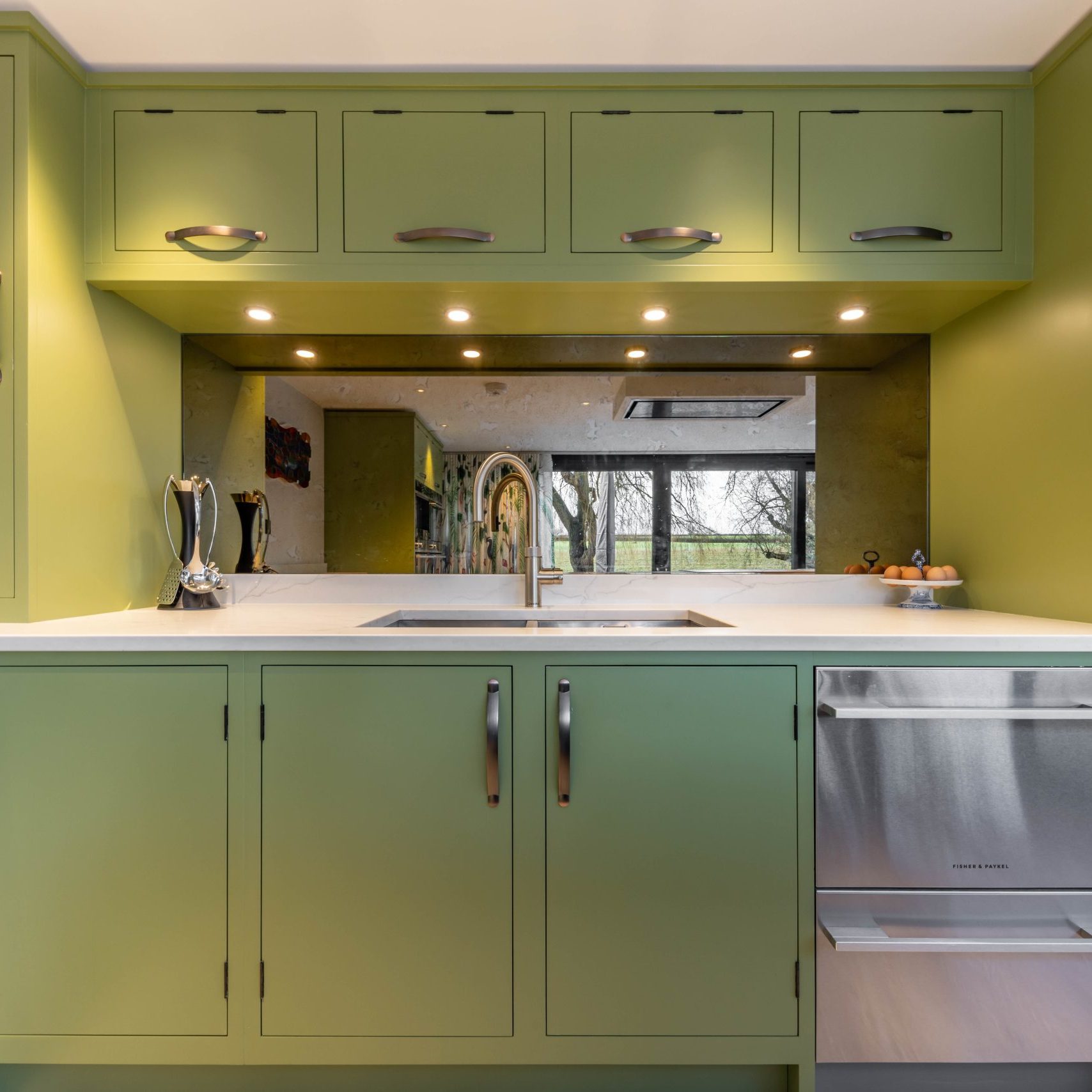 Contemporary Green Kitchen
